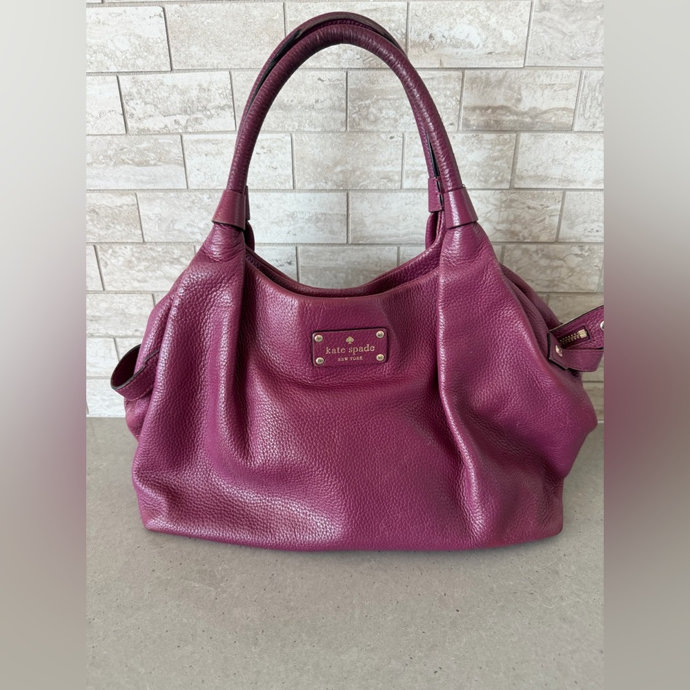 Kate Spade Berkshire Road fuchsia leather  hobo bag